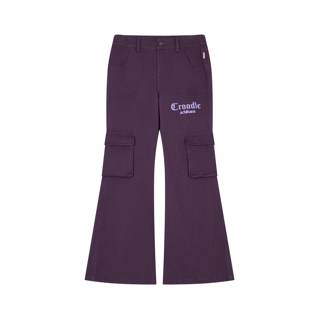 Achihara_Floor_Sweeping_Wide_Leg_Pockets_Zip_Fly_Women'S_100_Percent_Cotton_Cargo_Pants_MISSTT
