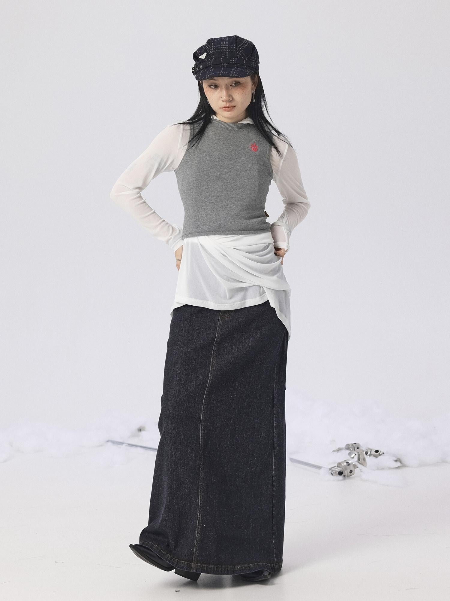Achihara Heather Gray Long Sleeve Open Front Women'S Brushed Knit Cardigans