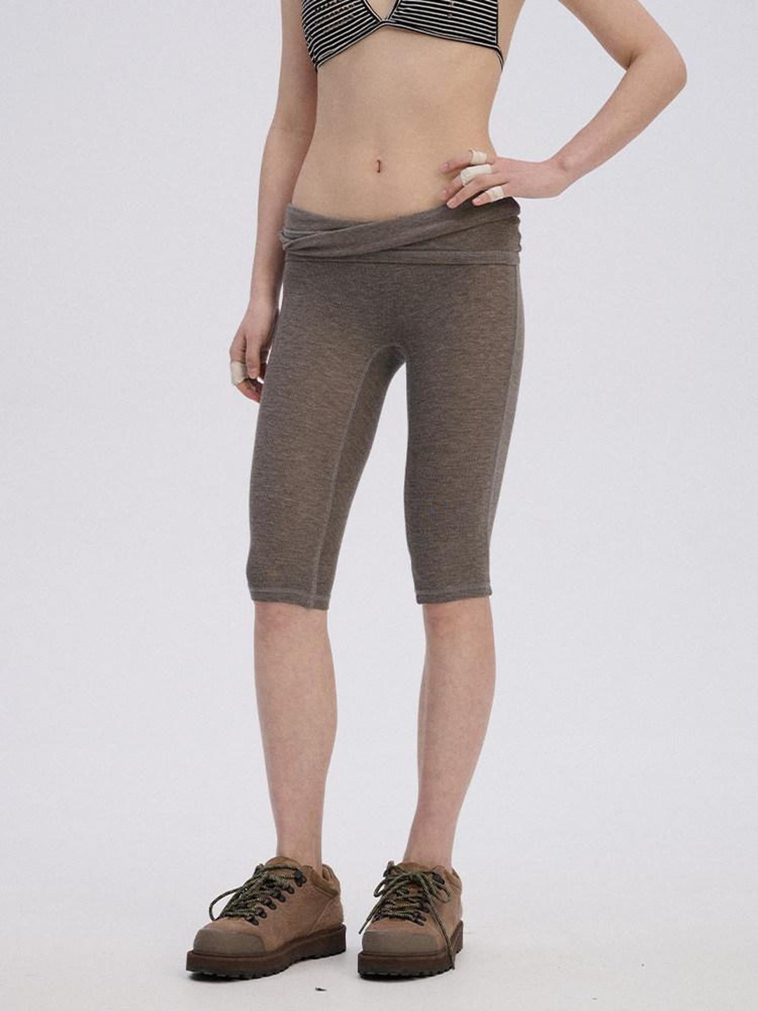 Achihara High Waist Slimming Midlength Layering Women'S Viscose Cotton Blend Biker Shorts