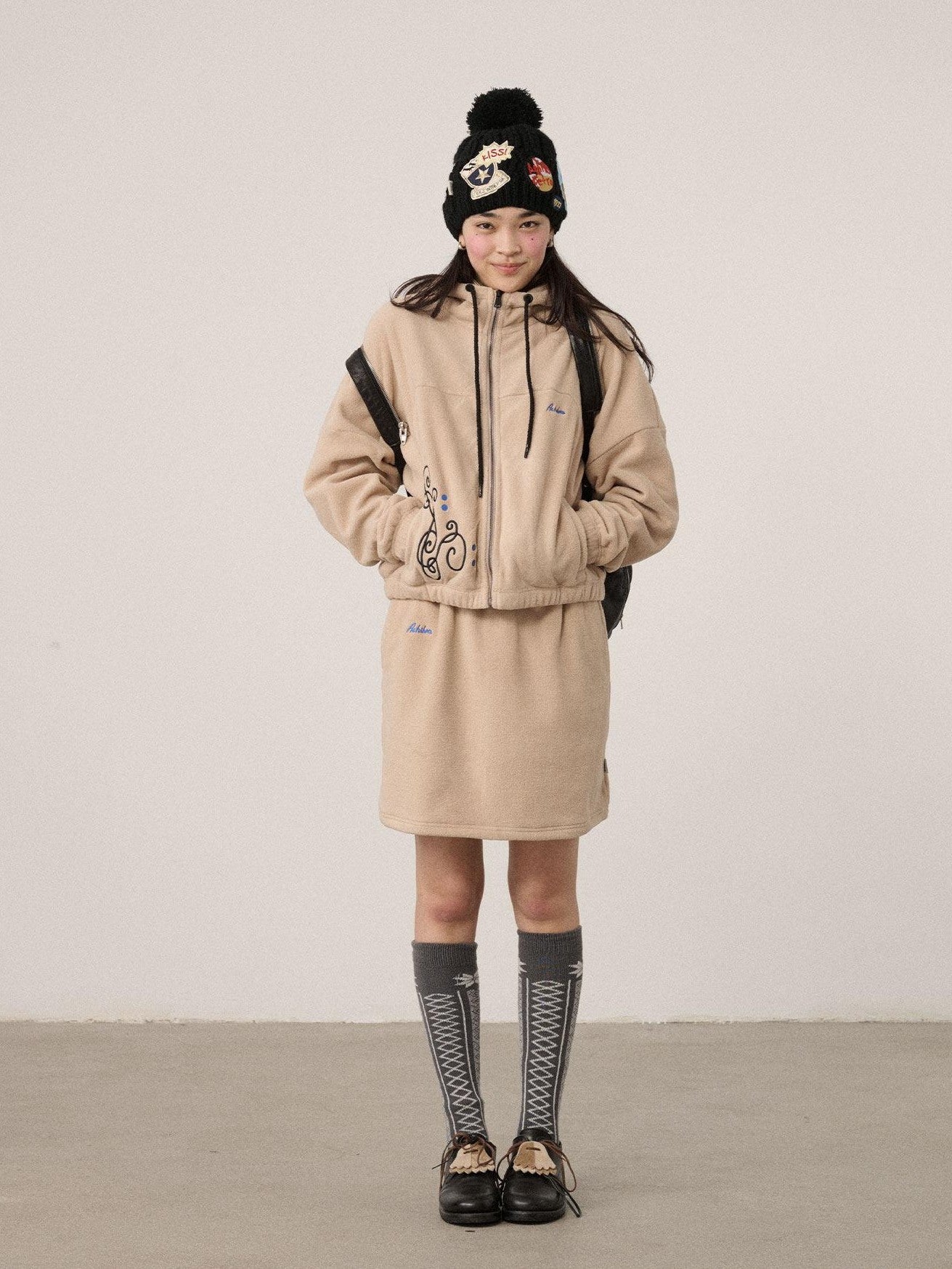 Achihara Hooded Zip Front Oversized Long Sleeve Commuter Women'S Fleece Hoodies