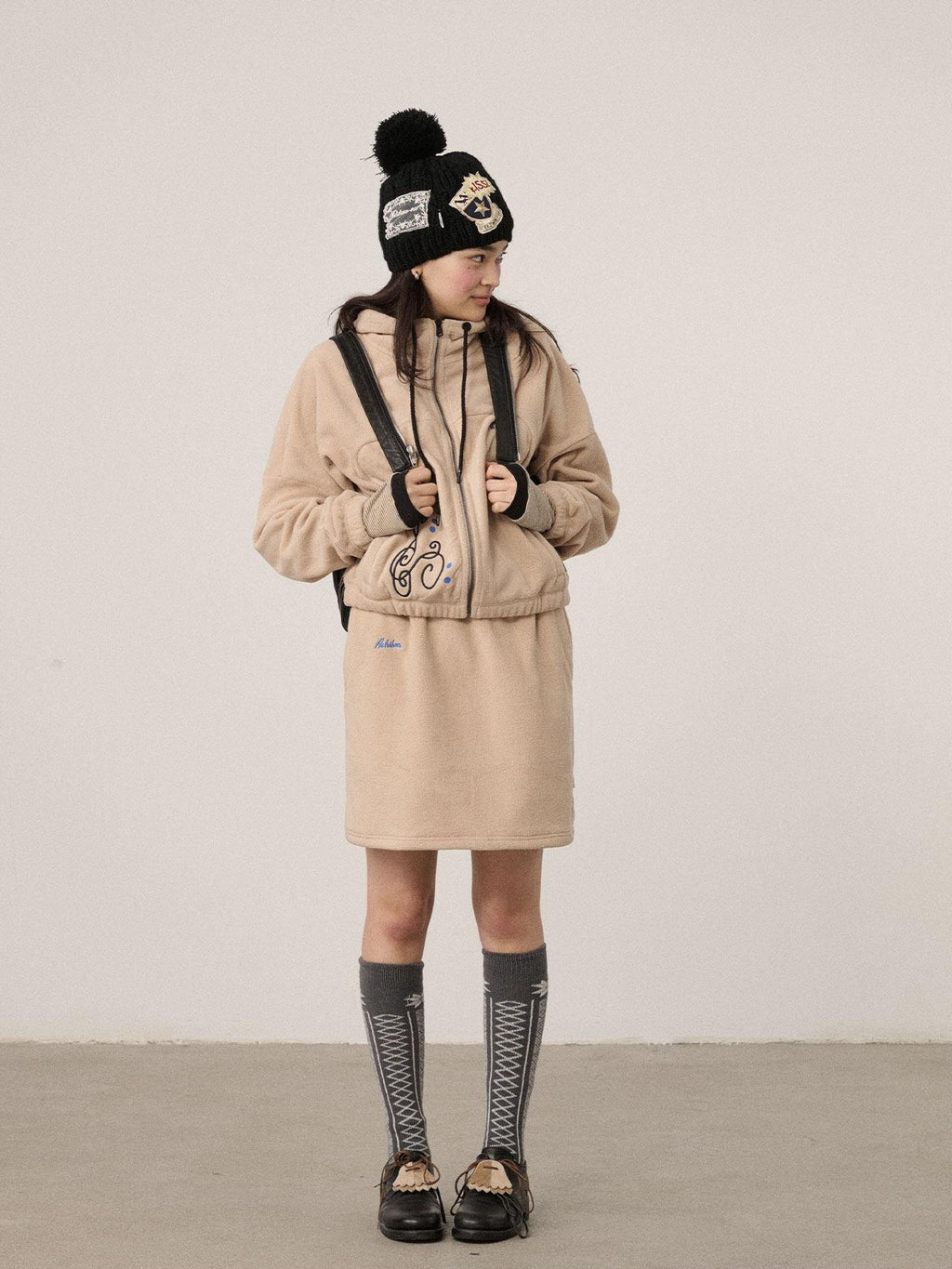 Achihara Hooded Zip Front Oversized Long Sleeve Commuter Women'S Fleece Hoodies