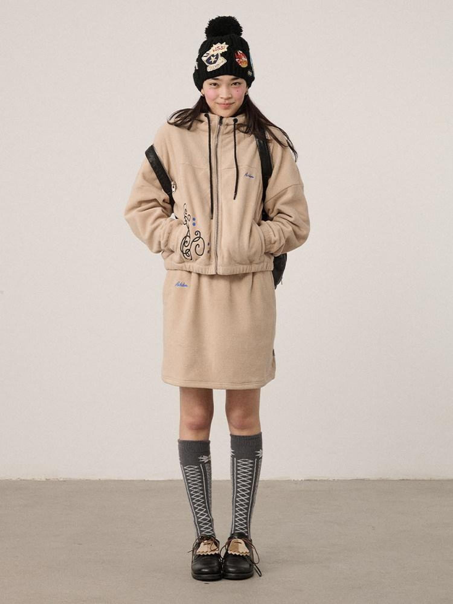 Achihara Hooded Zip Front Oversized Long Sleeve Commuter Women'S Fleece Hoodies