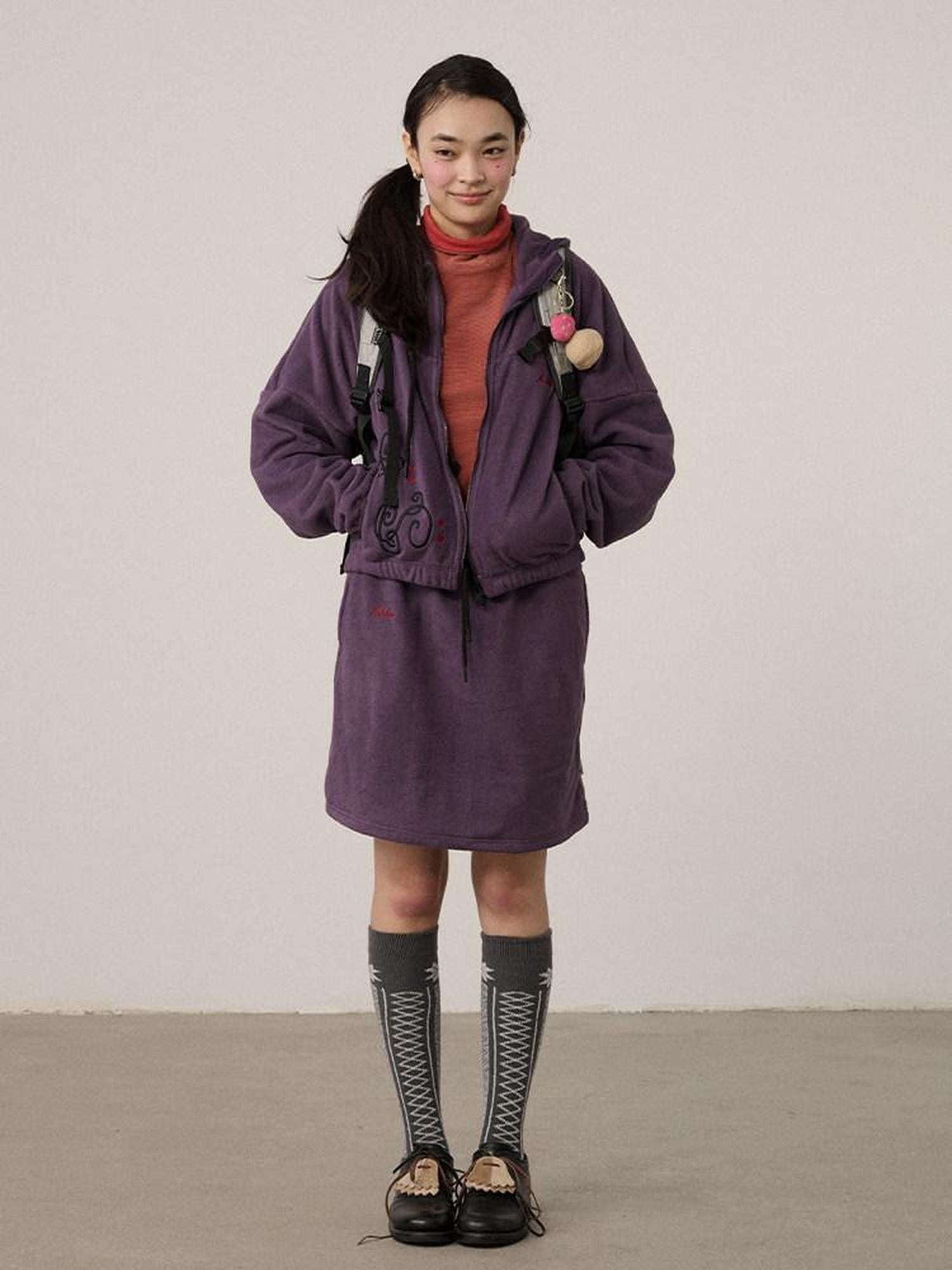 Achihara Hooded Zip Front Oversized Long Sleeve Commuter Women'S Fleece Hoodies