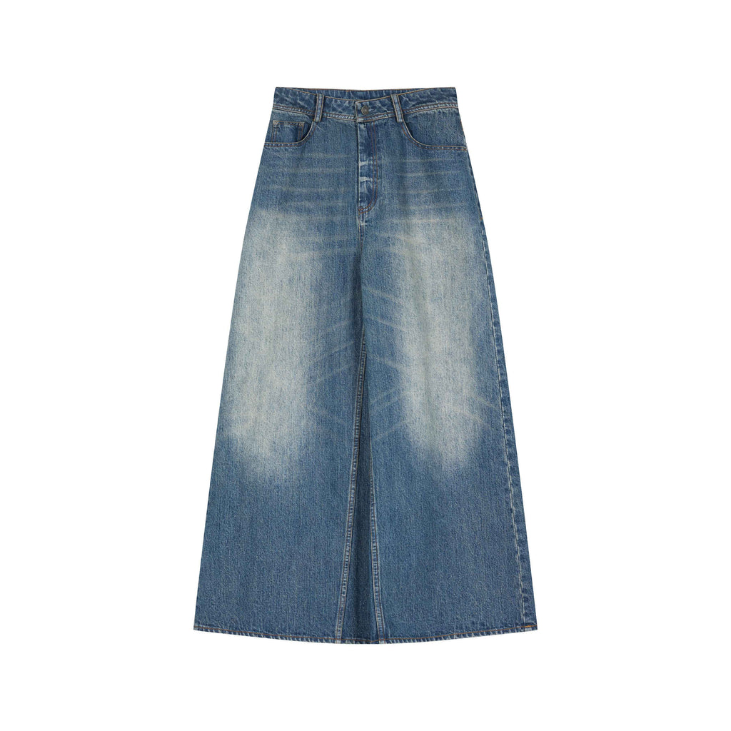 Achihara_Kangaroo_Pocket_Washed_Distressed_Loose_Floor_Length_Women'S_Denim_Skorts_MISSTT