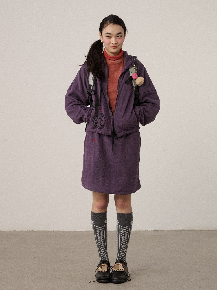 Achihara_Mochi_Velvet_Embroidered_Low_Waist_Casual_Women'S_Polyester_A-Line_Skirts_MISSTT
