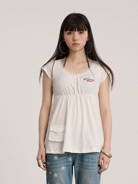 Achihara_Navy_Crew_Neck_Straight_Fit_Women'S_100_Percent_Cotton_Short_Sleeve_T-Shirts_MISSTT