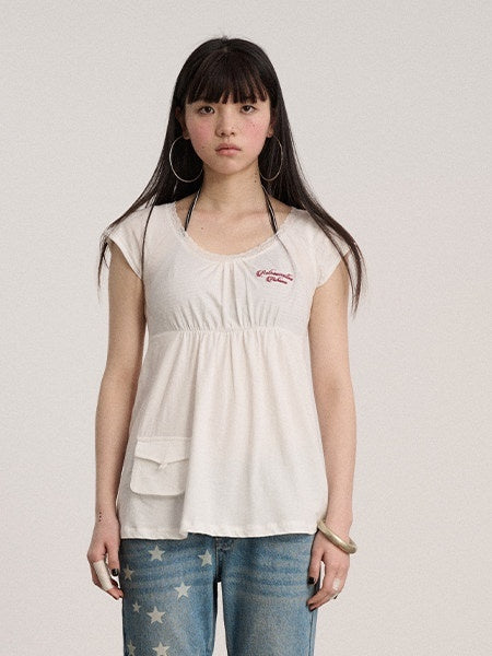 Achihara_Navy_Crew_Neck_Straight_Fit_Women'S_100_Percent_Cotton_Short_Sleeve_T-Shirts_MISSTT