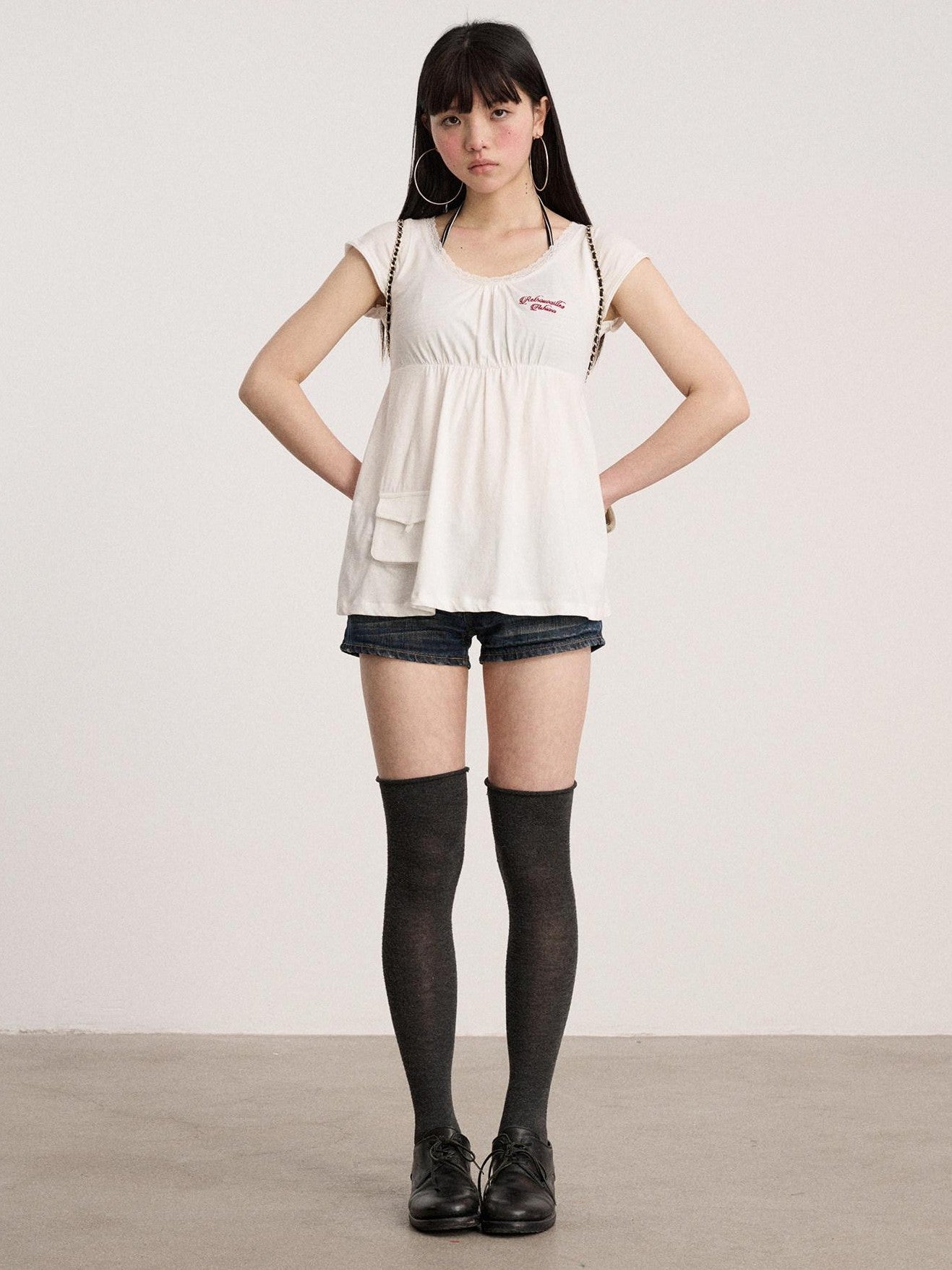Achihara Navy Crew Neck Straight Fit Women'S 100 Percent Cotton Short Sleeve T-Shirts