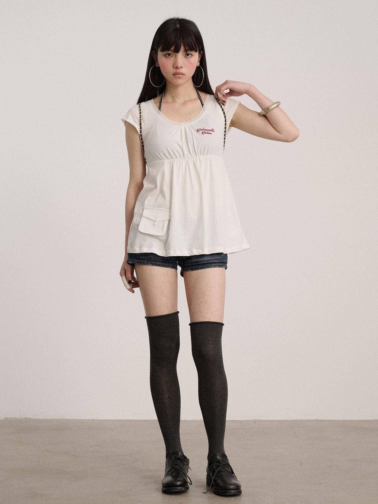 Achihara Navy Crew Neck Straight Fit Women'S 100 Percent Cotton Short Sleeve T-Shirts