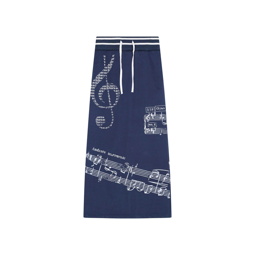 Achihara_Navy_Mid_Waist_Straight_Relaxed_Fit_Women'S_Cotton_Blend_Maxi_Skirts_MISSTT