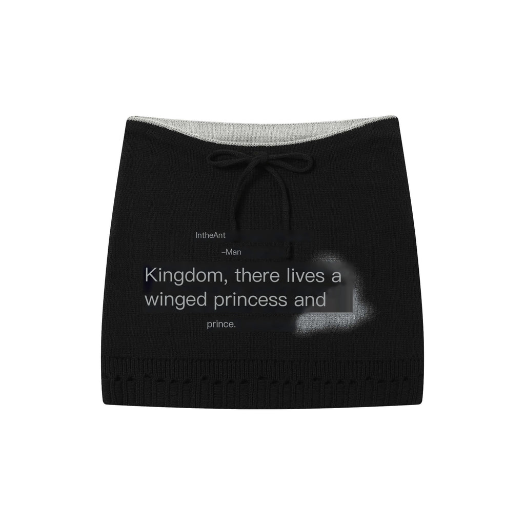 Achihara_Numeric_Print_A_Line_Knit_Women'S_Nylon_Acrylic_Polyester_Mini_Skirts_MISSTT