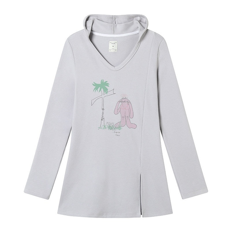 Achihara_Peter_Rabbit_Printed_Crew_Neck_Commuter_Women'S_Long_Sleeve_T-Shirts_MISSTT