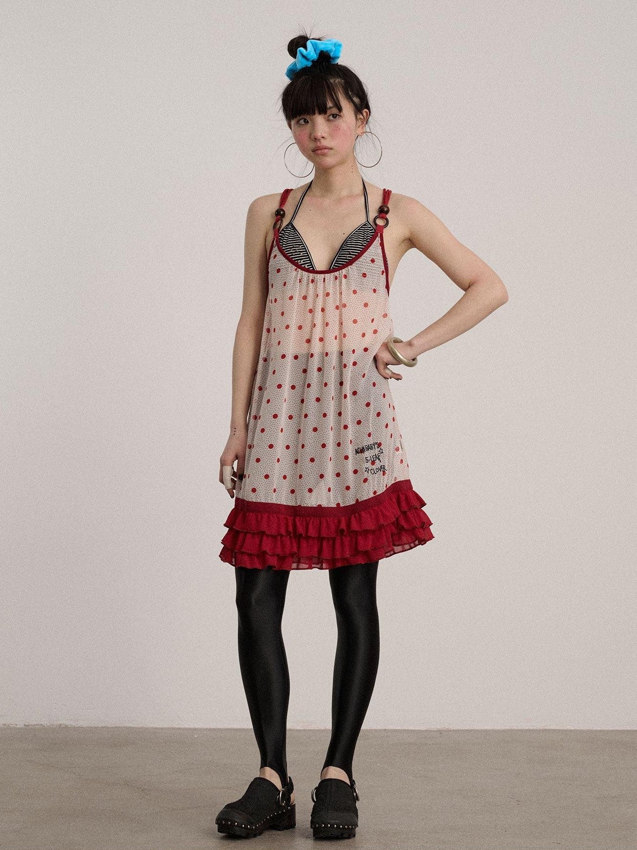 Achihara Pleated Spaghetti Strap A Line Women'S Polyester Slip Mini Dresses
