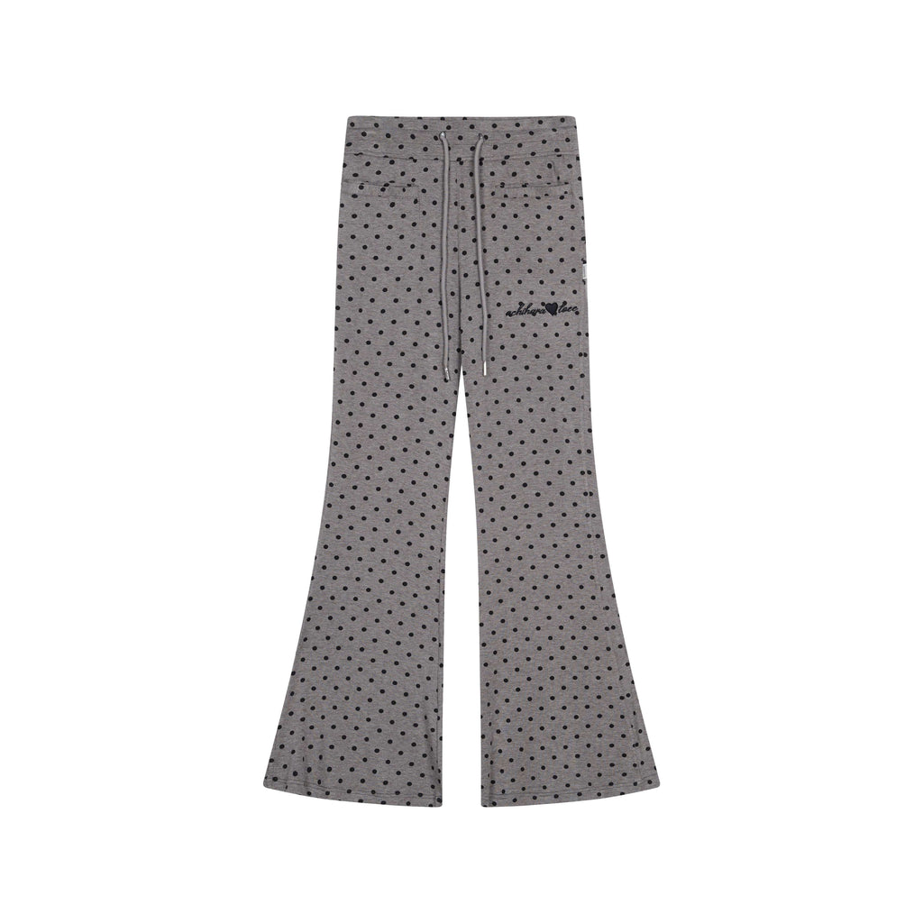 Achihara_Polka_Dot_Asymmetric_Slim_Fit_Elastic_Waist_Women'S_Viscose_Blend_Flare_Pants_MISSTT