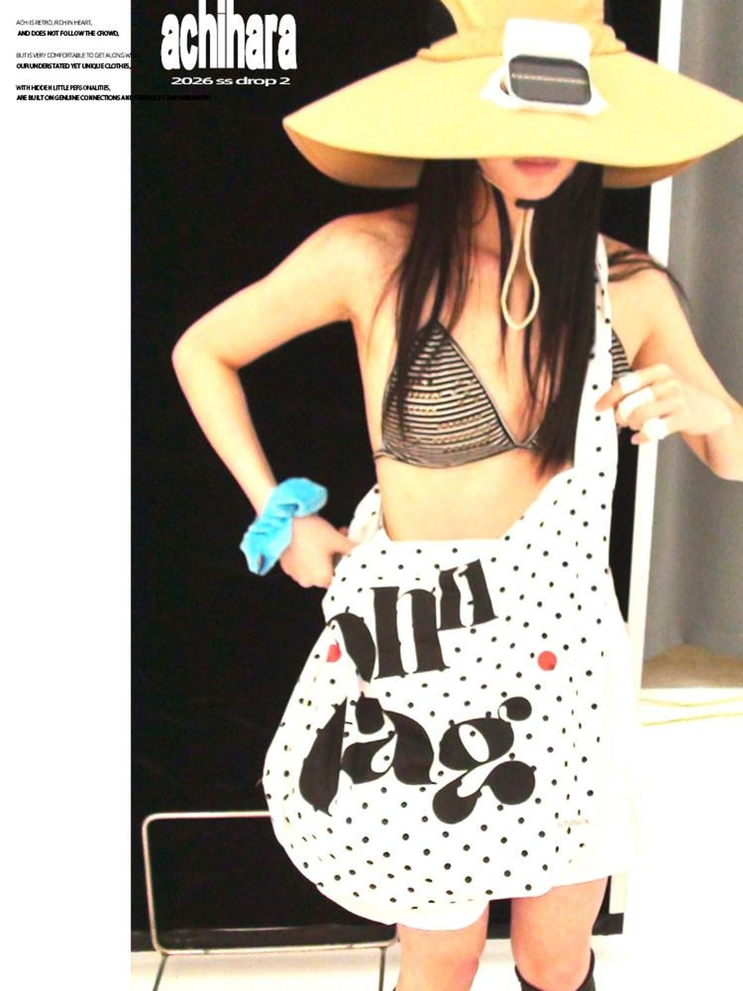 Achihara Polka Dot Square Single Strap Crossbody Handheld Women'S Clutch Bags