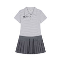 Achihara_Polo_Collar_Pleated_High_Waist_Faux_Two_Piece_Women'S_Cotton_Shirt_Mini_Dresses_MISSTT