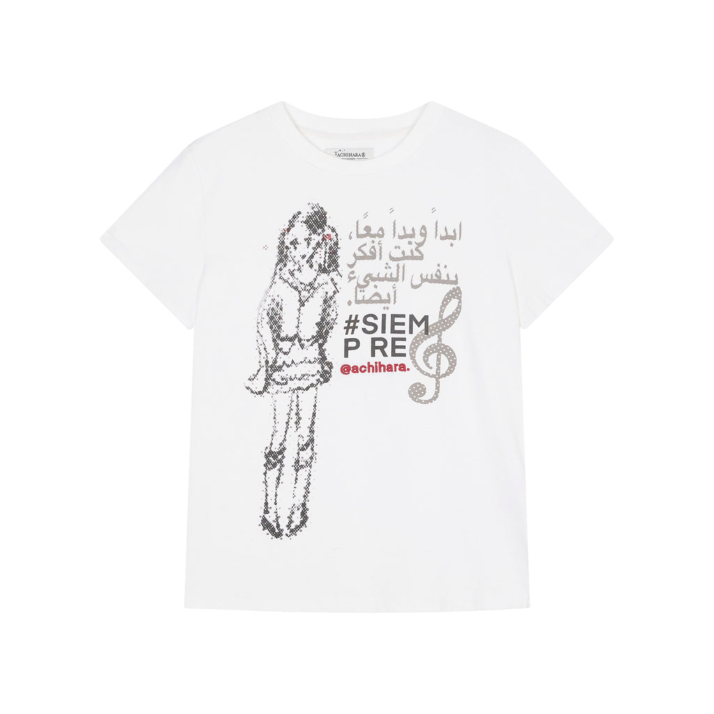 Achihara_Radio_Comic_Printed_Loose_Crewneck_Women'S_Cotton_Short_Sleeve_T-Shirts_MISSTT