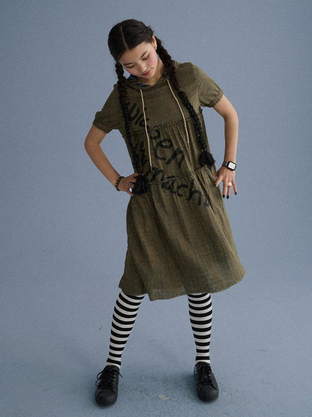 Achihara Reversible Tee Short Sleeve Loose Fit Women'S Pure Cotton Casual Midi Dresses