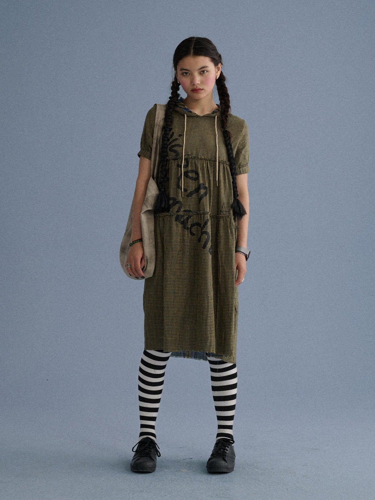 Achihara Reversible Tee Short Sleeve Loose Fit Women'S Pure Cotton Casual Midi Dresses