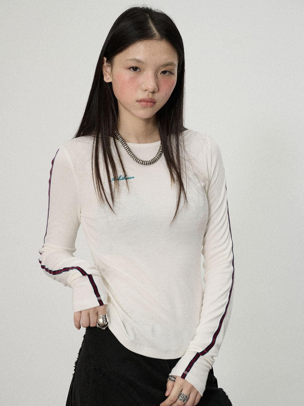 Achihara Reversible Uv Straight Cut Women'S Viscose Blend Long Sleeve T-Shirts