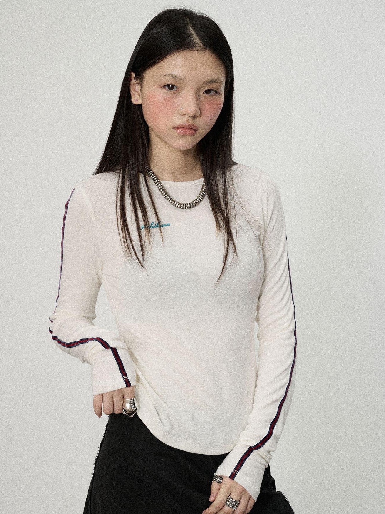 Achihara Reversible Uv Straight Cut Women'S Viscose Blend Long Sleeve T-Shirts