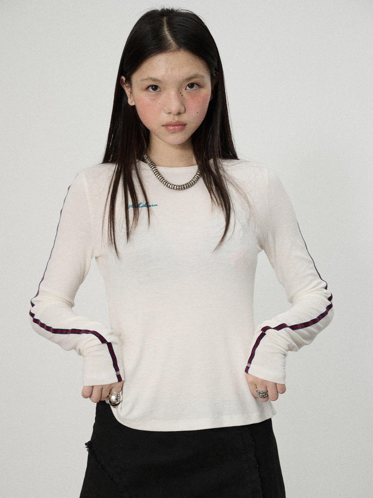 Achihara Reversible Uv Straight Cut Women'S Viscose Blend Long Sleeve T-Shirts