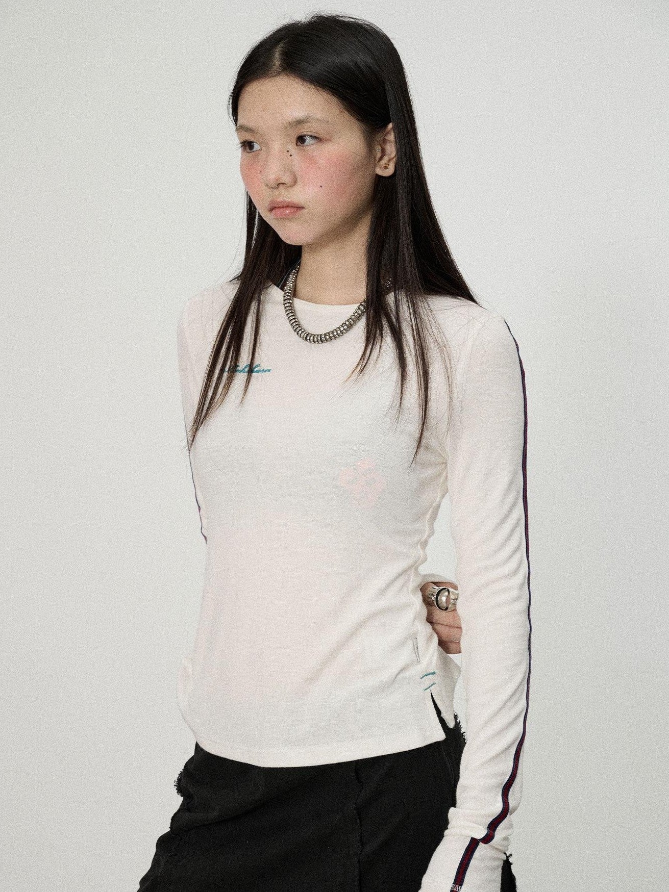 Achihara Reversible Uv Straight Cut Women'S Viscose Blend Long Sleeve T-Shirts