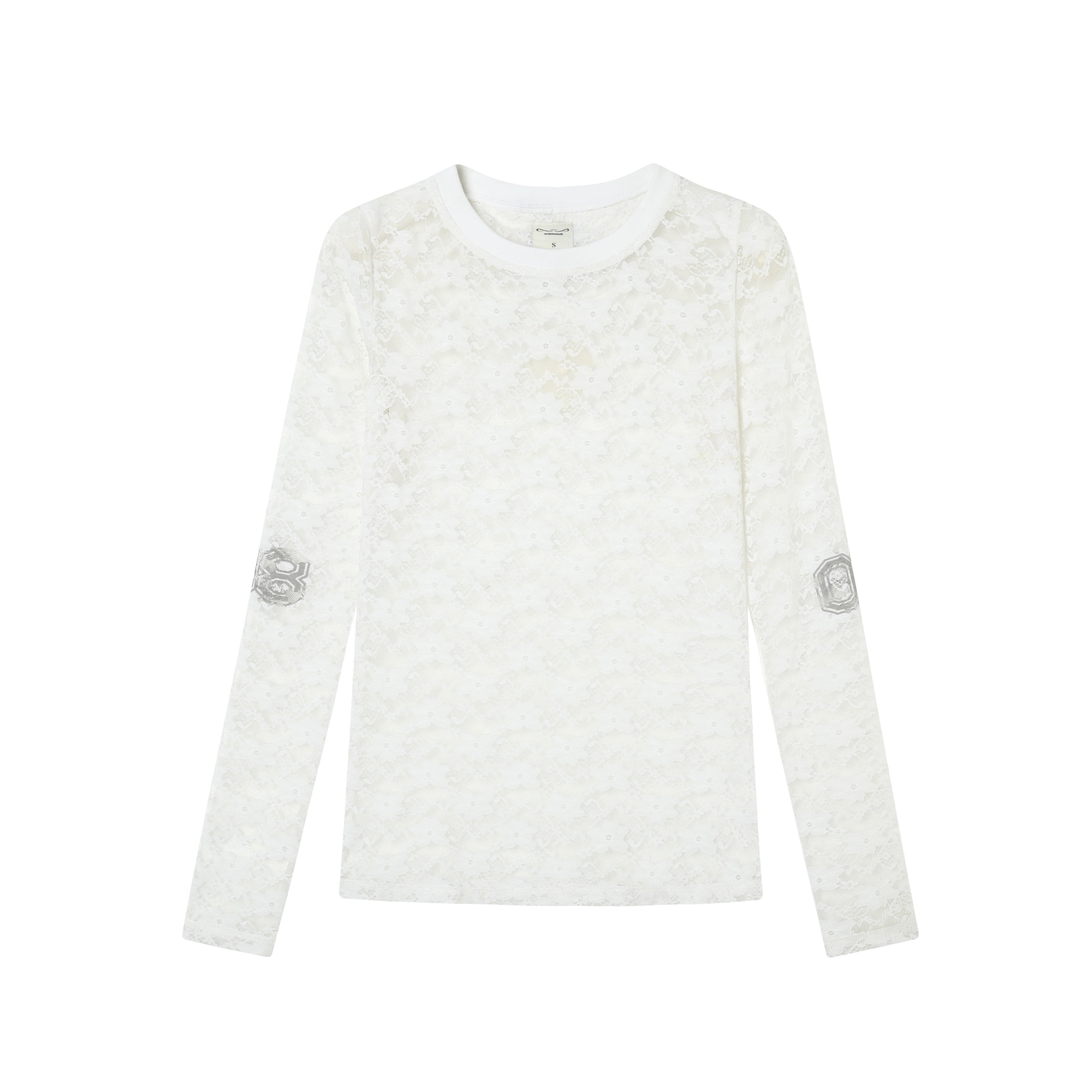 Achihara_Sheer_Lace_Round_Neck_Uv_Protective_Women'S_Nylon_Blend_Long_Sleeve_T-Shirts_MISSTT