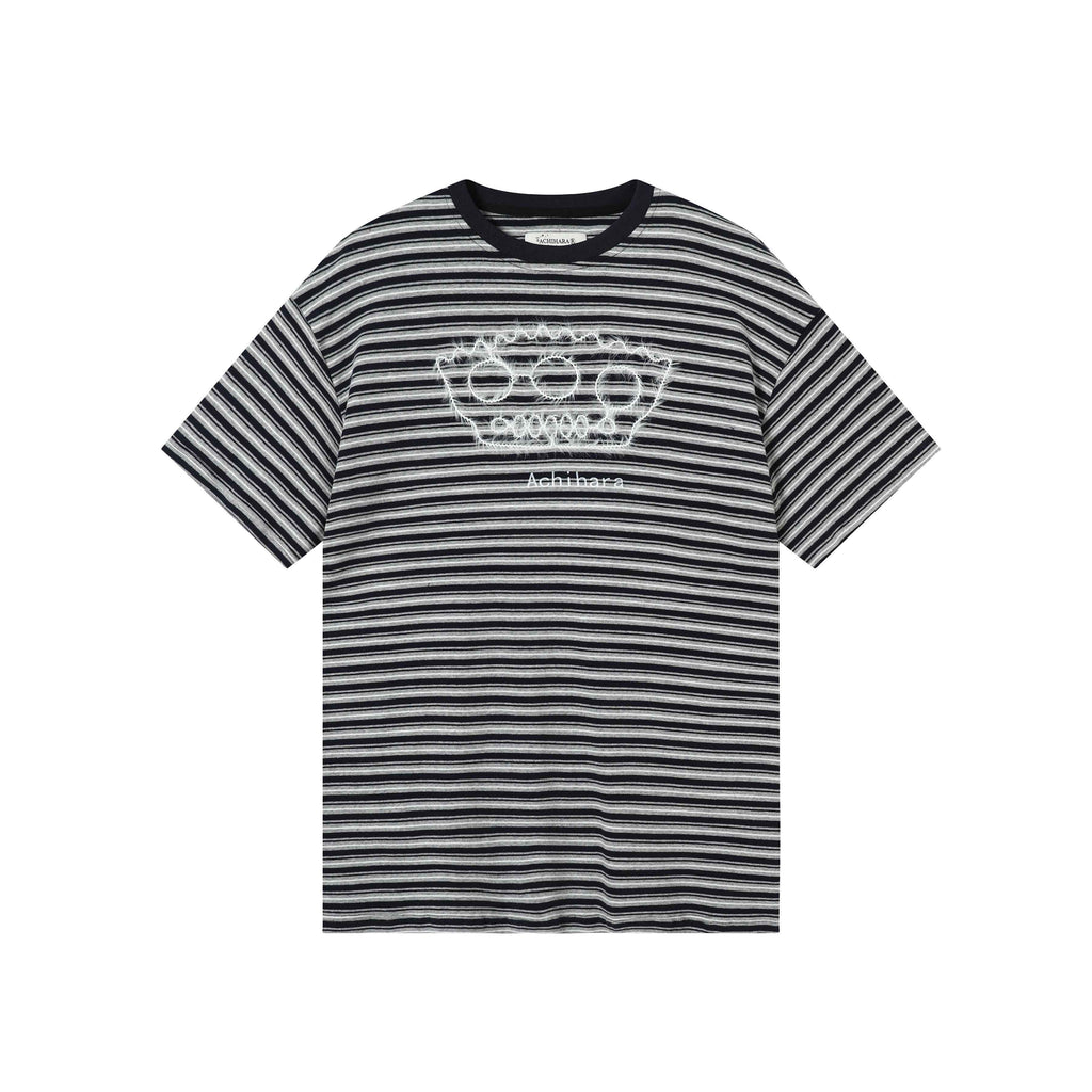 Achihara_Striped_Loose_Fit_Crew_Neck_Women'S_Cotton_Spandex_Short_Sleeve_T-Shirts_MISSTT