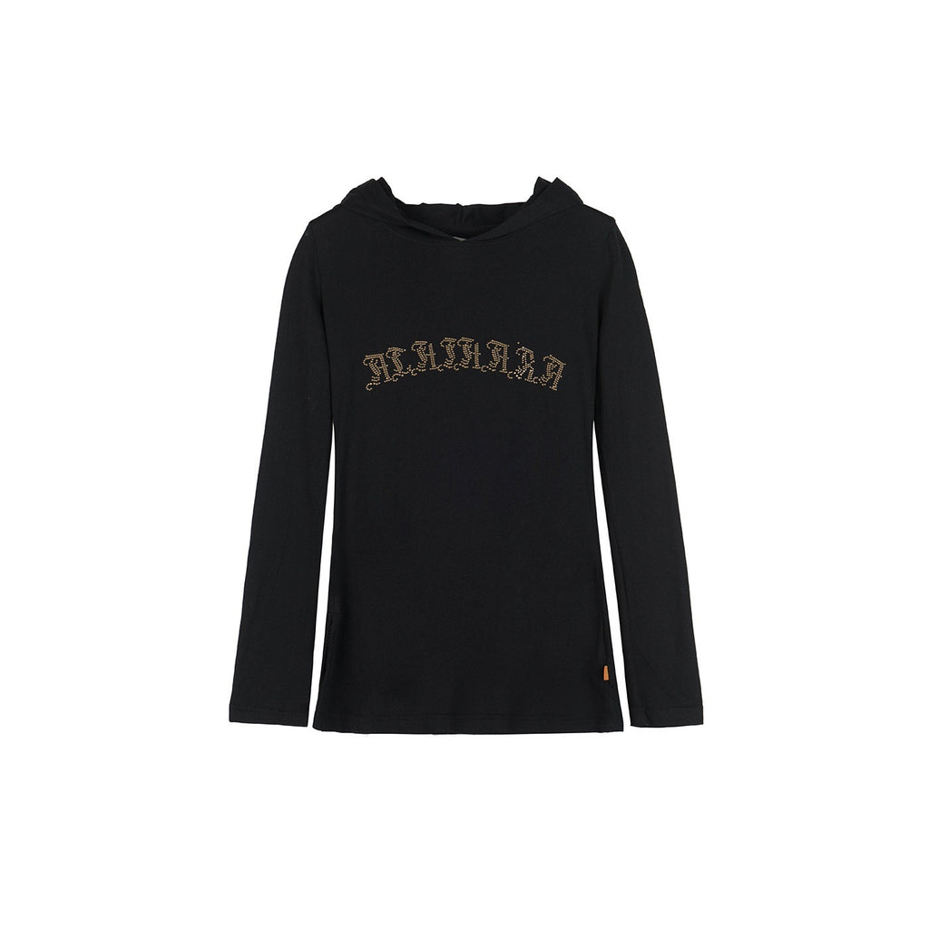 Achihara_Studded_Rhinestone_Hooded_Side_Slit_Women'S_Slim_Lightweight_Long_Sleeve_T-Shirts_MISSTT