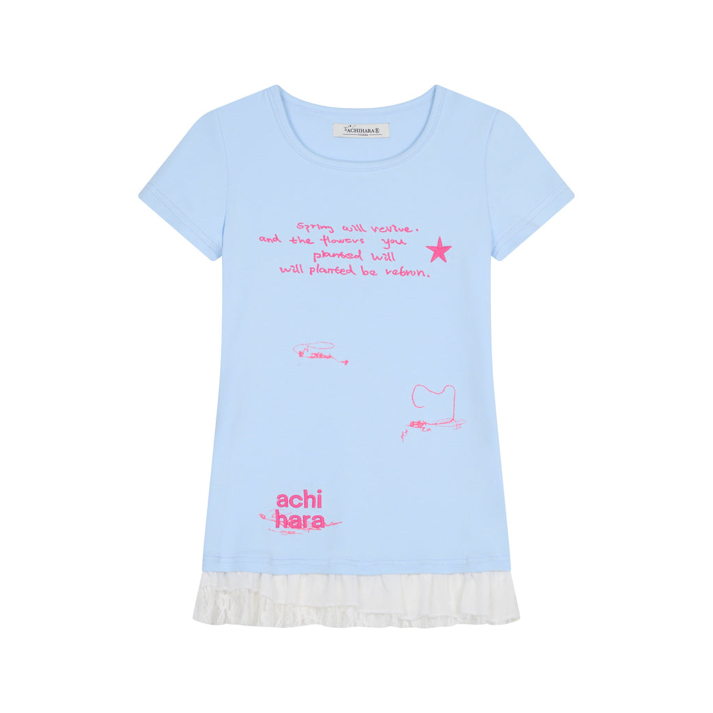 Achihara_Time_Bandage_Lace_Print_Slim_Fit_Women'S_Cotton_Spandex_Short_Sleeve_T-Shirts_MISSTT