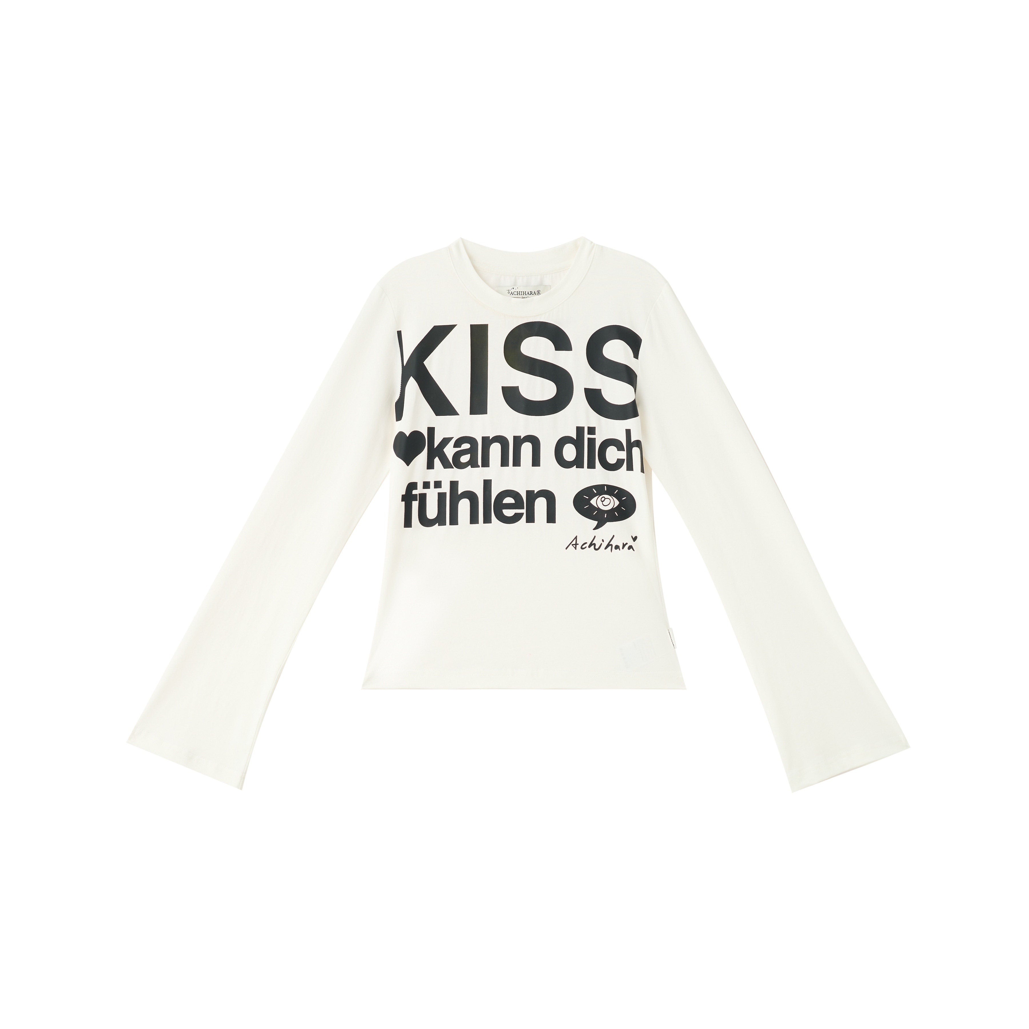 Achihara_Two_Kissing_Fish_Print_Cropped_Slim_Women'S_Cotton_Stretch_Short_Sleeve_T-Shirts_MISSTT