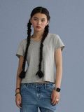 Achihara_V-neck_Cropped_Slim_Fit_Women'S_Cotton_Blend_Short_Sleeve_T-Shirts_MISSTT