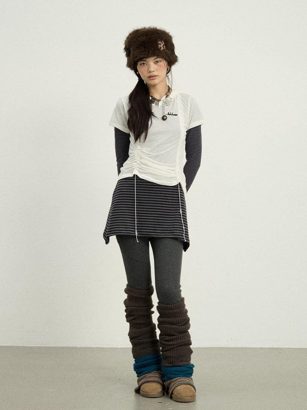 Achihara Versatile Hooded Women'S Polyester Viscose Blend Long Sleeve T-Shirts