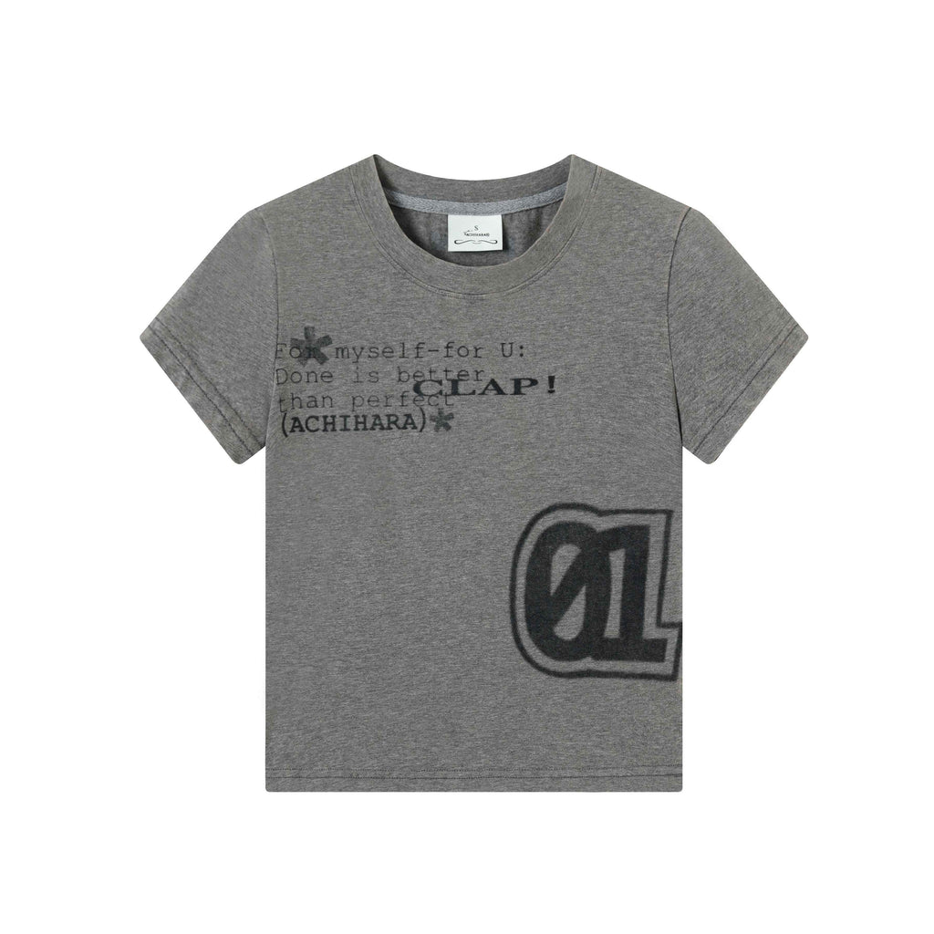 Achihara_Washed_Asterisk_Print_Cropped_Slim_Women'S_Cotton_Blend_Short_Sleeve_T-Shirts_MISSTT