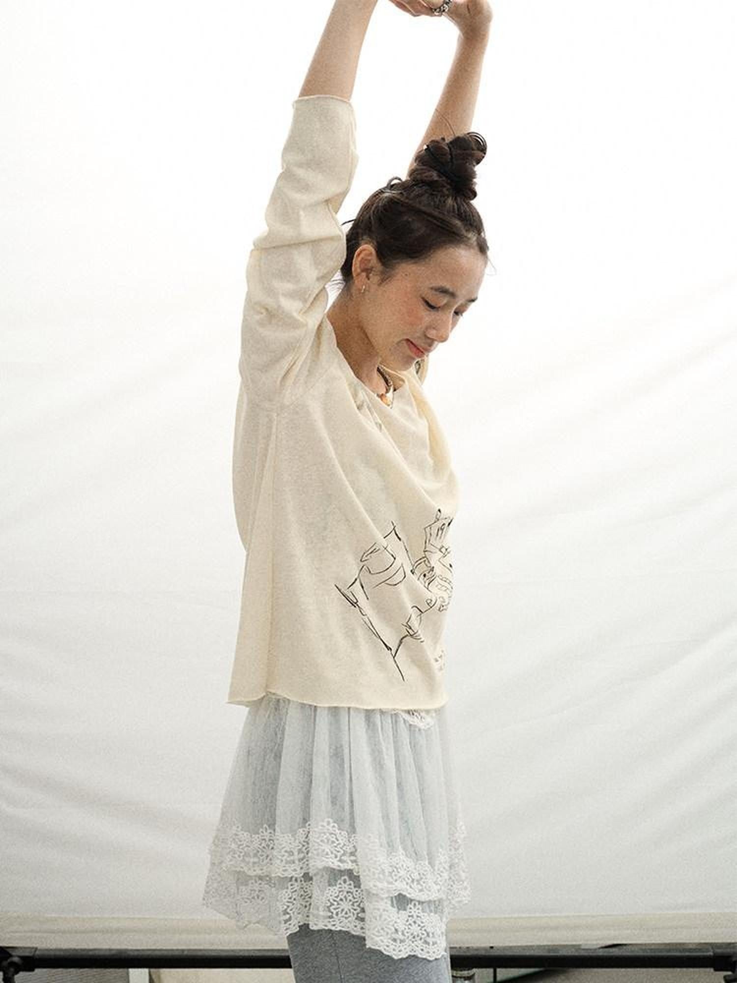 Achihara White Lace Spaghetti Strap Layering Women'S Cotton Casual Mini Dresses