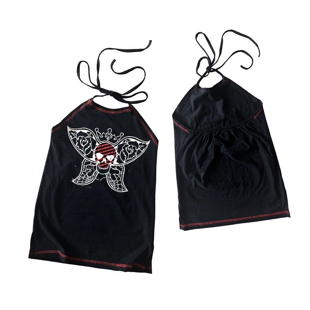 Alita26SS_Butterfly_Skull_Print_Dark_Original_Design_Women's_Cotton_Tank_Tops_723099415153_MISSTT