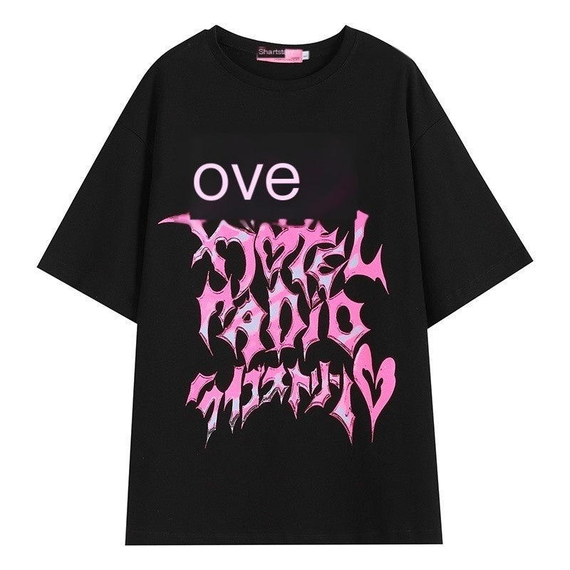 Alita26SS_Cartoon_Anime_Print_Round_Neck_Women's_Cotton_Oversized_T-shirts_647555623174_MISSTT