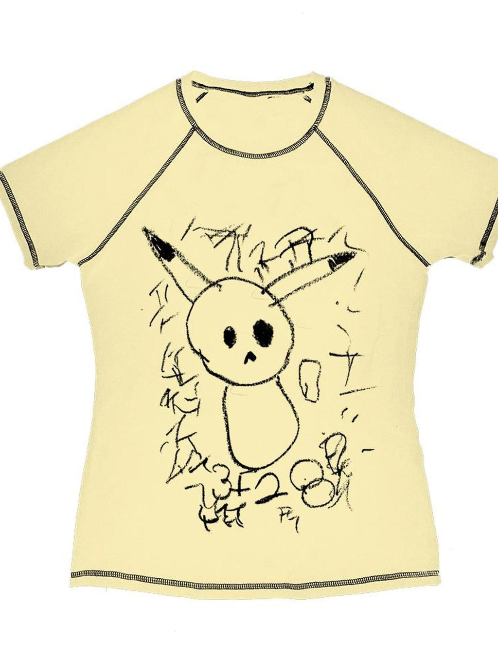 Alita26SS Cartoon Rock Print Cotton Women's Slim T-shirts