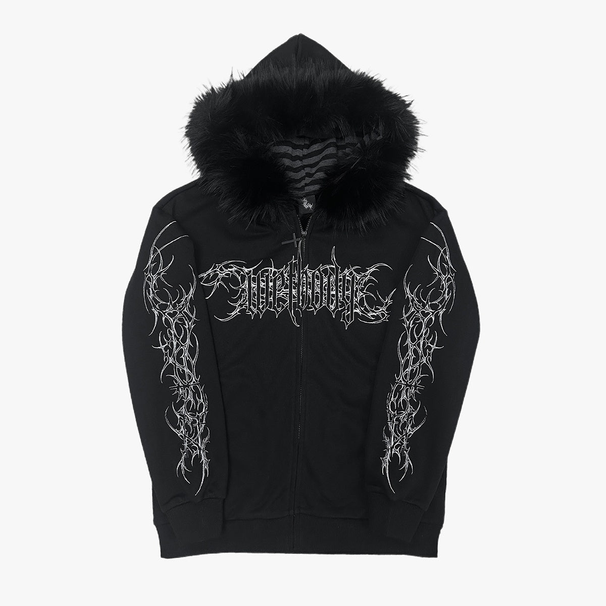 Alita26SS_Faux_Fur_Trim_Print_Loose_Fit_Women's_Cotton_Fleece_Zip-up_Hoodies_1014024631449_MISSTT