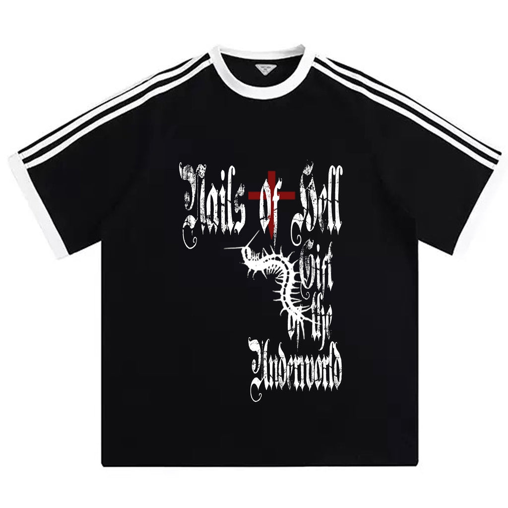 Alita26SS_Gothic_Stripe_Letter_Print_Loose_Fit_Cotton_Women's_Short_Sleeve_T-shirts_1039920804914_MISSTT