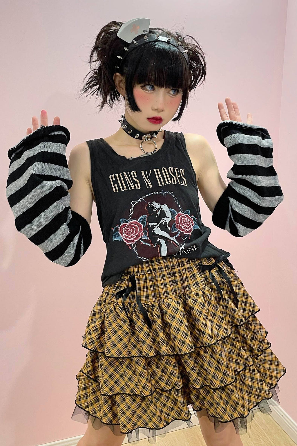 Alita26SS_Harajuku_Lace_Plaid_Pleated_Sweet_Japanese_Women's_Tiered_Skirts_625743775061_MISSTT