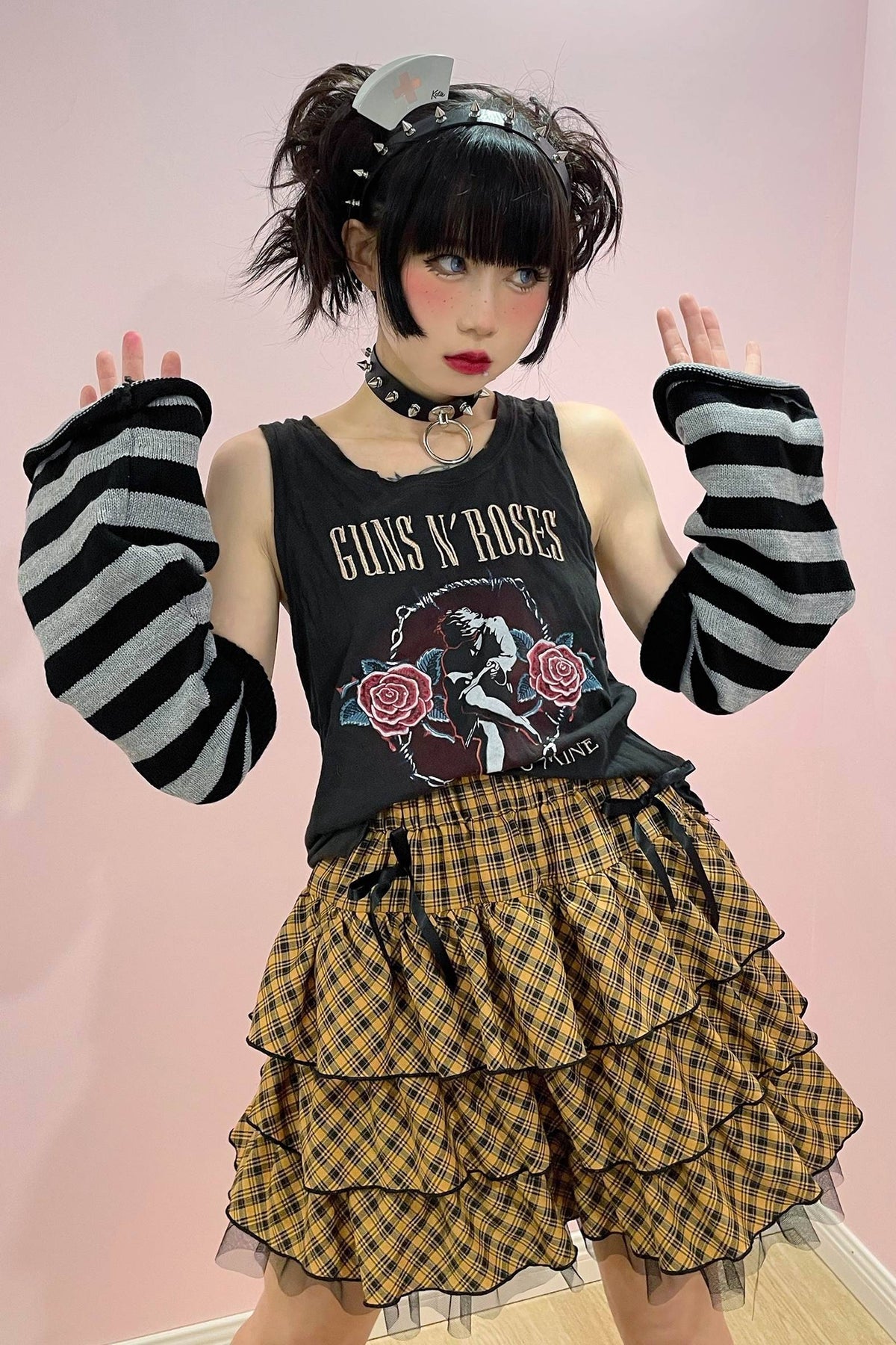 Alita26SS_Harajuku_Lace_Plaid_Pleated_Sweet_Japanese_Women's_Tiered_Skirts_625743775061_MISSTT