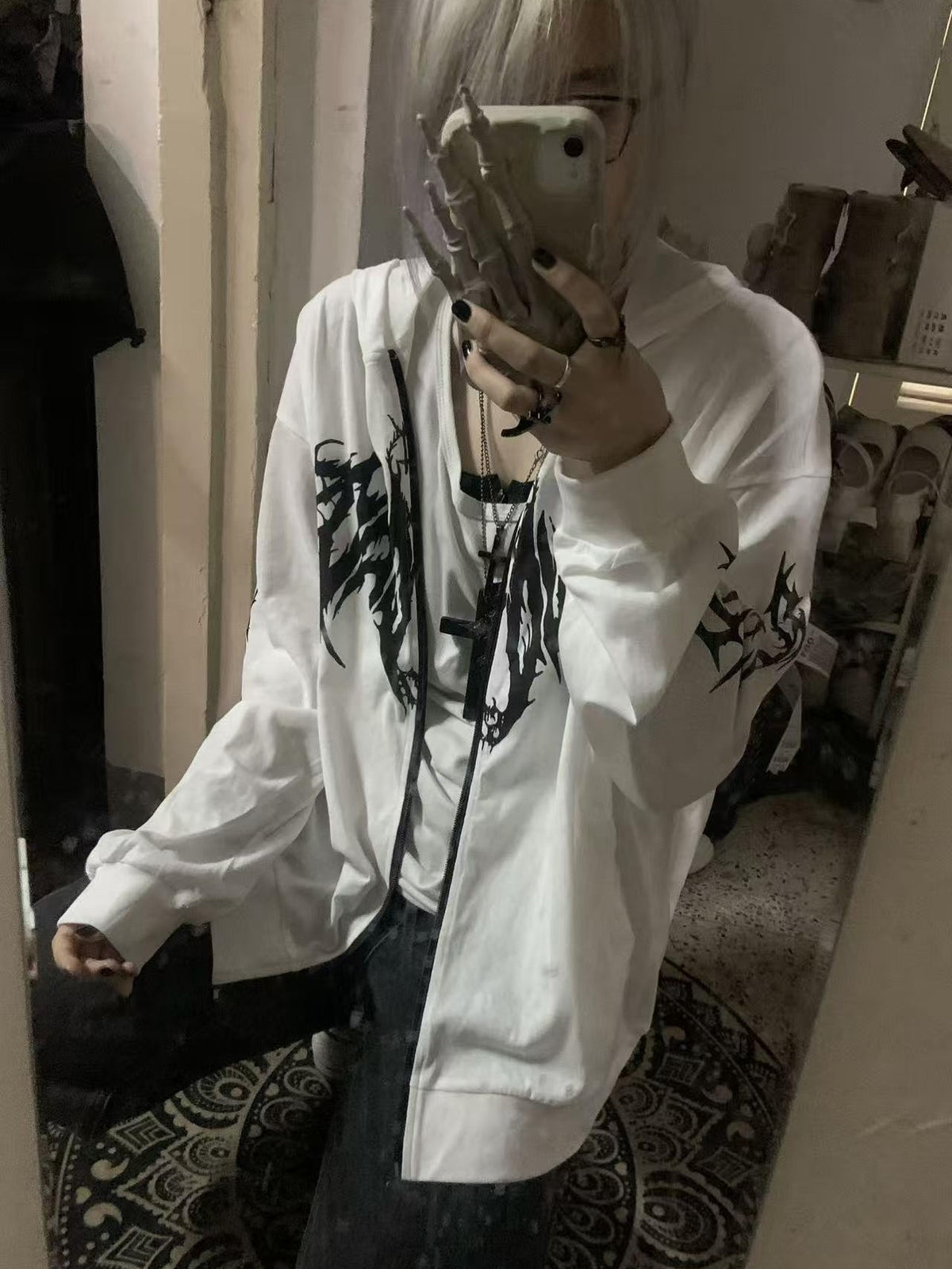 Alita26SS Japanese Style Loose Fit Thin Cotton Women's Zip-up Hoodies