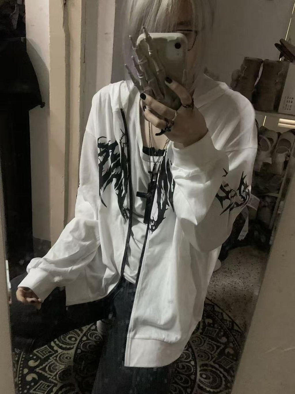 Alita26SS Japanese Style Loose Fit Thin Cotton Women's Zip-up Hoodies