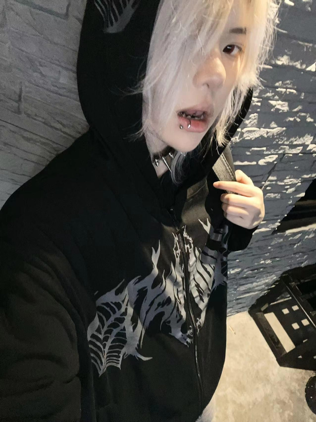 Alita26SS Japanese Style Loose Fit Thin Cotton Women's Zip-up Hoodies