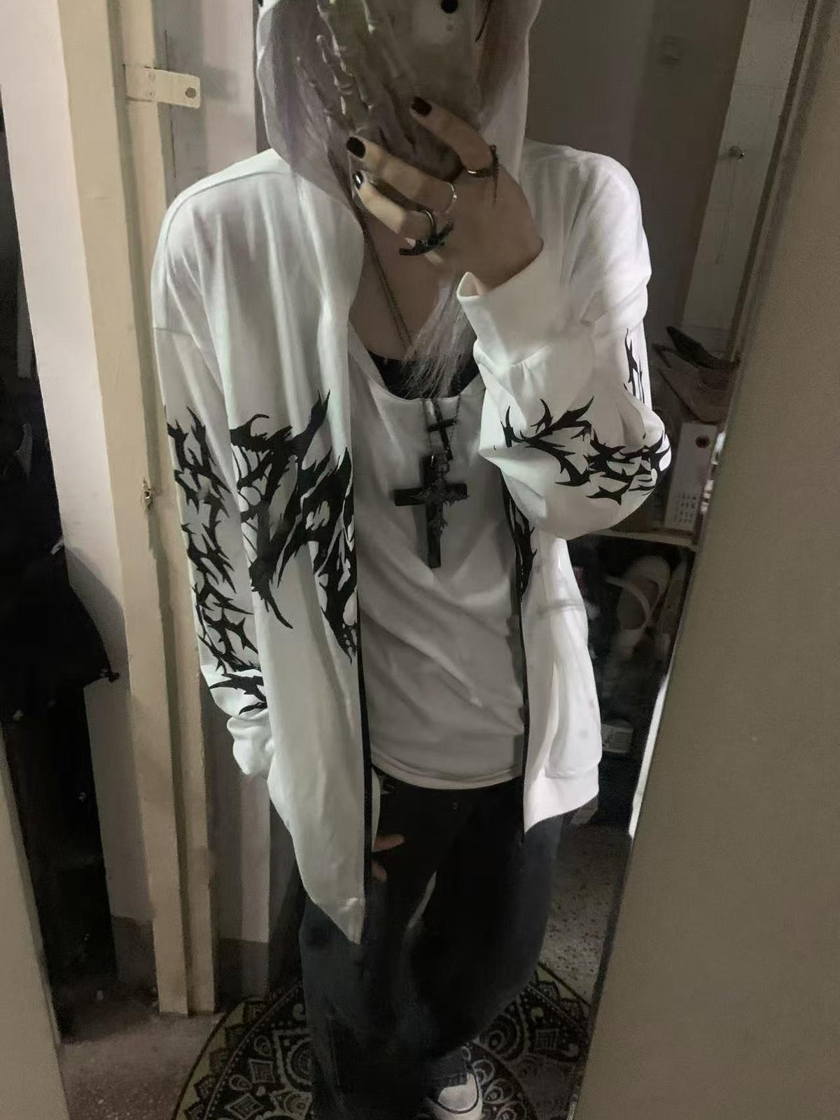 Alita26SS Japanese Style Loose Fit Thin Cotton Women's Zip-up Hoodies