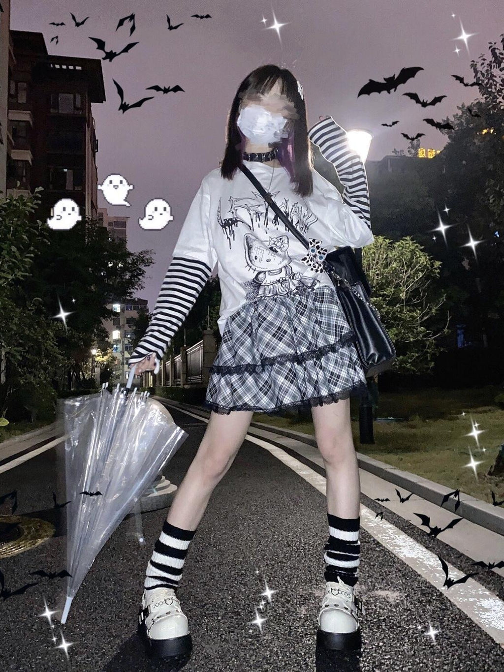 Alita26SS Plaid Print Japanese Sweet Style Women's Short Tiered Skirts