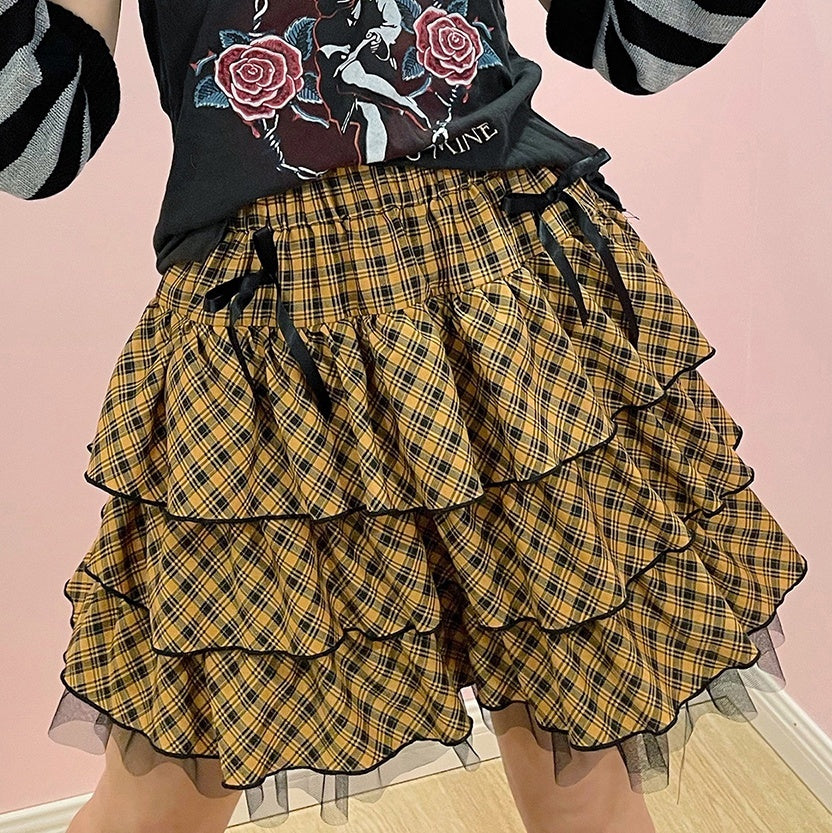 Alita26SS_Rock_Lace_High_Waist_Bow_Women's_Tiered_Skirts_680051276800_MISSTT