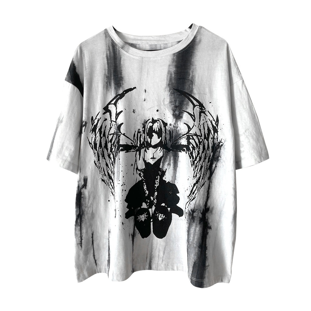 Alita26SS_Tie_Dye_Cartoon_Anime_Print_Women's_Cotton_Oversized_T-shirts_676741686679_MISSTT
